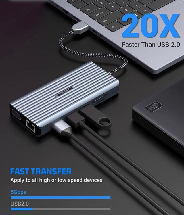USB C Docking Station Dual