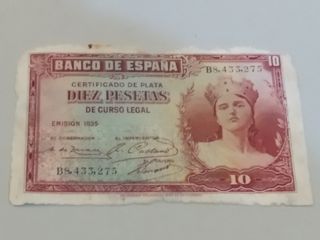 Lote de 9 billetes españoles
