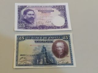Lote de 9 billetes españoles