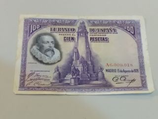 Lote de 9 billetes españoles