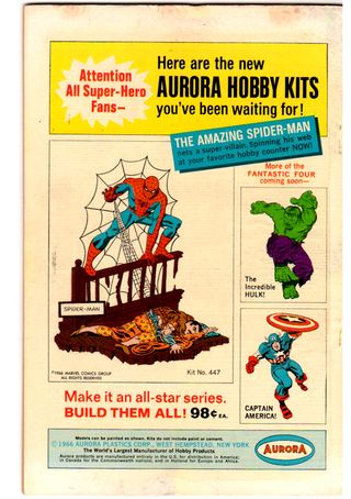 Cómic original USA Marvel Tales, #6, 1966