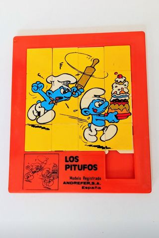 LOS PITUFOS 1980 ANDREFER ROMPECABEZAS