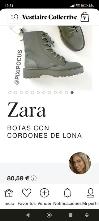 BOTINES ZARA NUEVO TALLA 36.