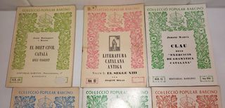 Lote libros literatura catalana