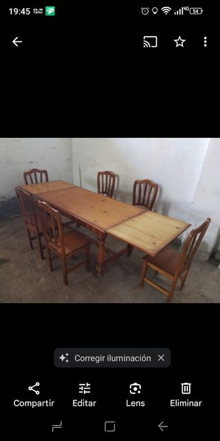 Mesa comedor extensible de 6 a 10 comensales