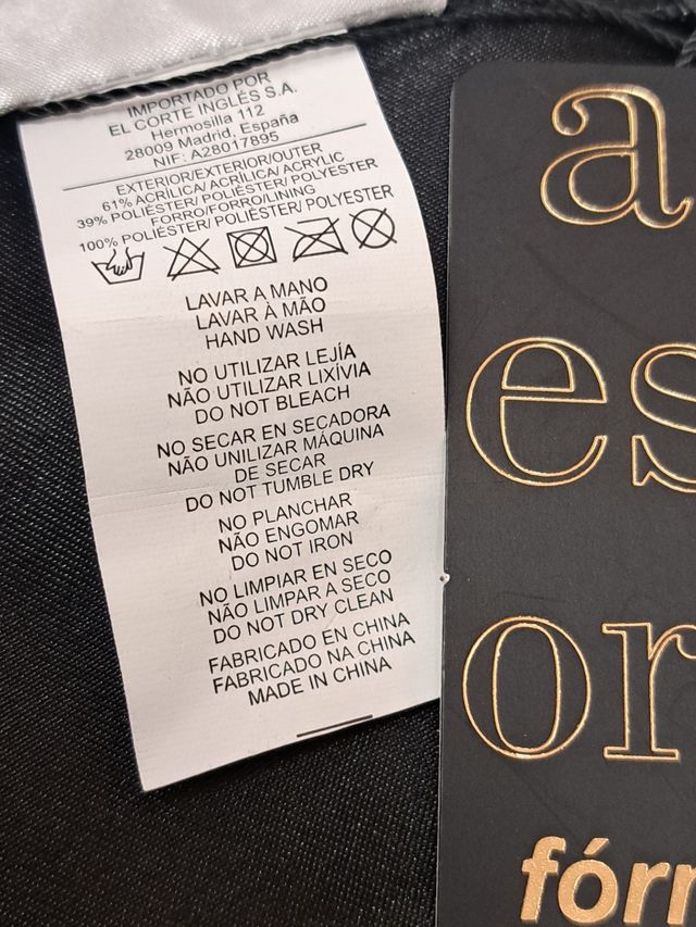 Conjunto guantes de cuero y cuello sintético