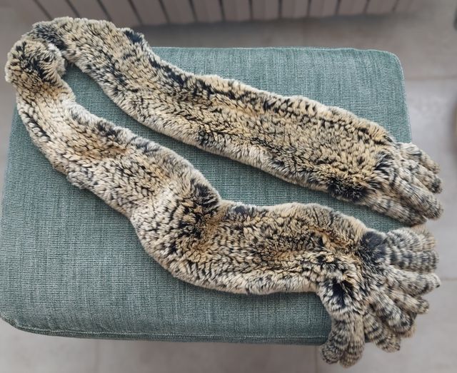 BUFANDA PIEL REX RABBIT