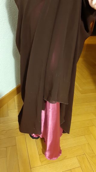 Vestido largo marrón