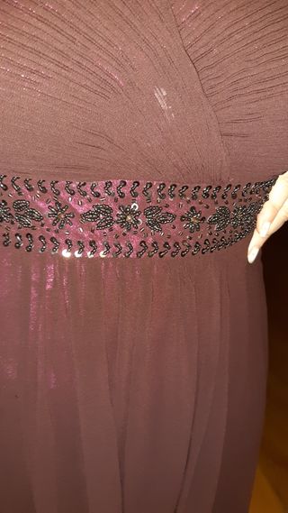 Vestido largo marrón