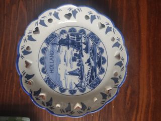 Plato de cerámica de Holanda