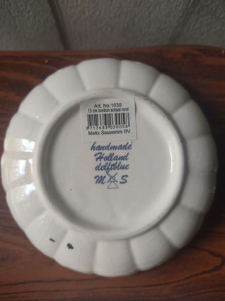Plato de cerámica de Holanda