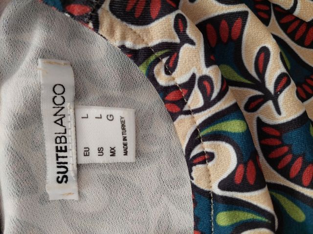 Vestido estampado Blanco