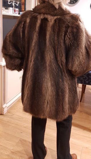 Abrigo de piel de Marmota