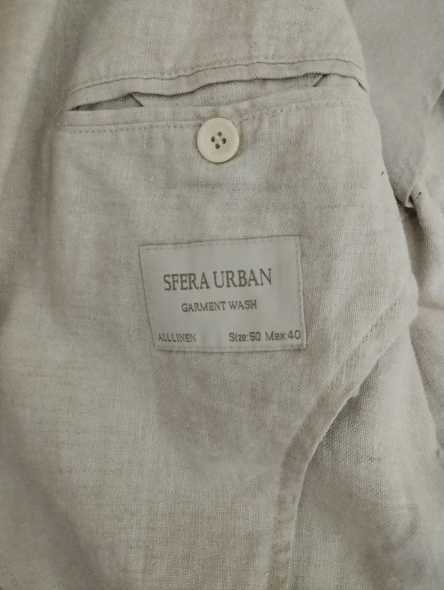 Americana Lino hombre nueva