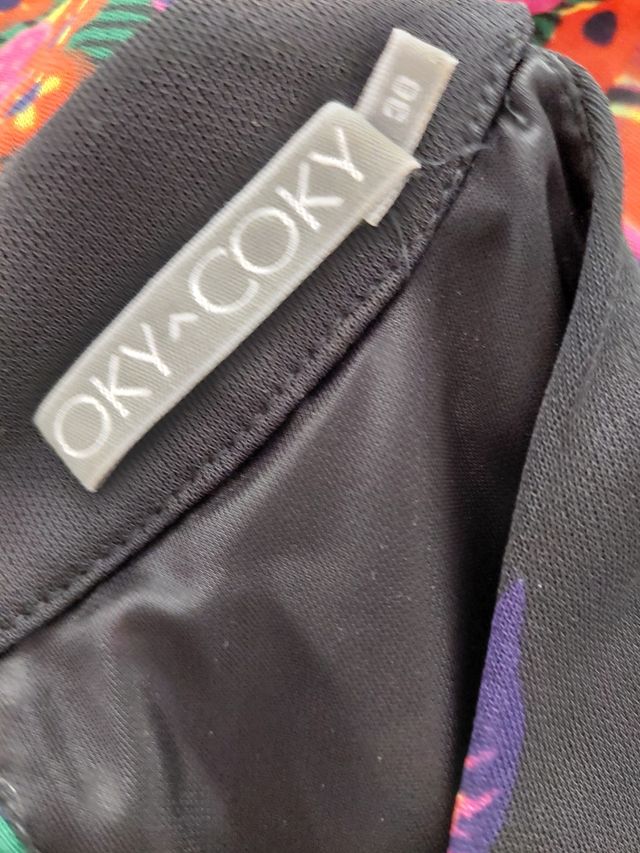 Vestido estampado sin manga