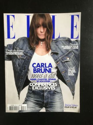 Revista moda francesa Carla Bruni 2022