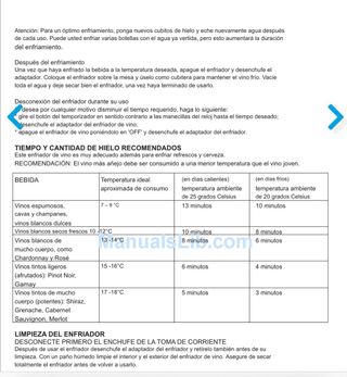 Cubitera enfriadora de bebida