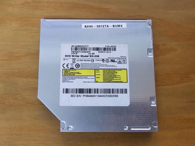 Grabadora DVD PC Portátil Samsung Toshiba