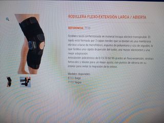 Rodillera flexo-extension larga