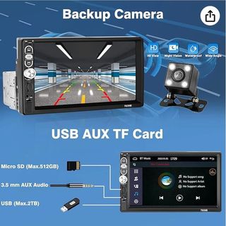 Radio de Coche 1 DIN con Carplay Android Auto