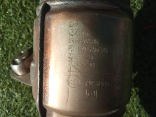 Colector escape BMW F800GT dañado