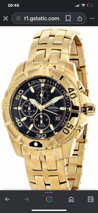 RELOJ FESTINA CHAPADO EN ORO
