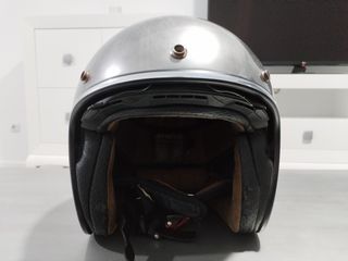 Casco Jet Shiro SH-235 Scratched Chrome