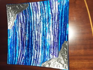 Dos bandejas / platos cristal