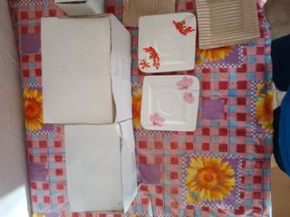 Juego de tazas caja granada