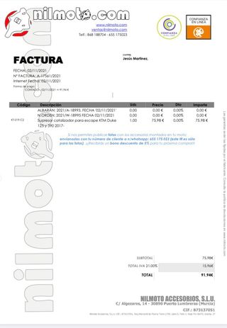 Supresor catalizador Mivv KTM Duke 125/390