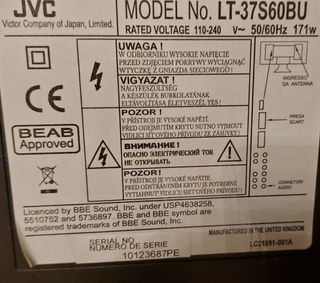 lote Placas inverter tv JVC LT-37s60bu