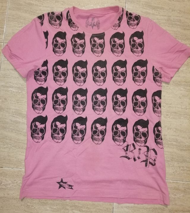 Camiseta Elvis Skull