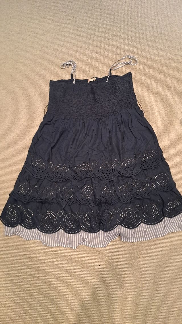 Vestido azul talla 44 46 tirantes