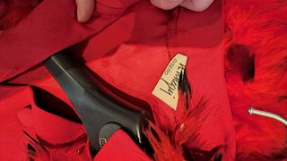 Vestido rojo manga larga A Arregui 38-40