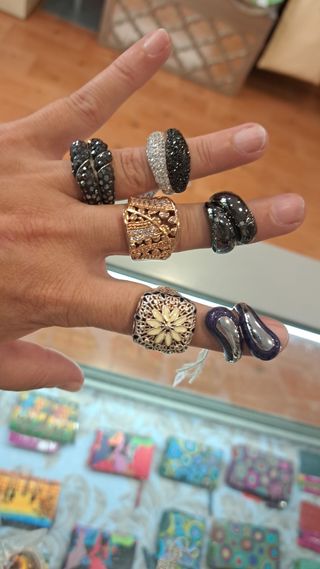Anillos Plata 925 y piedras circonitas.