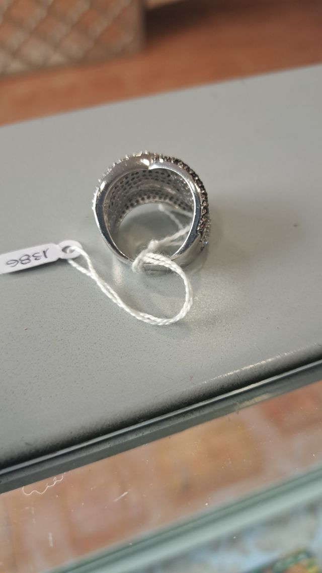 Anillo Plata 925 y circonitas.