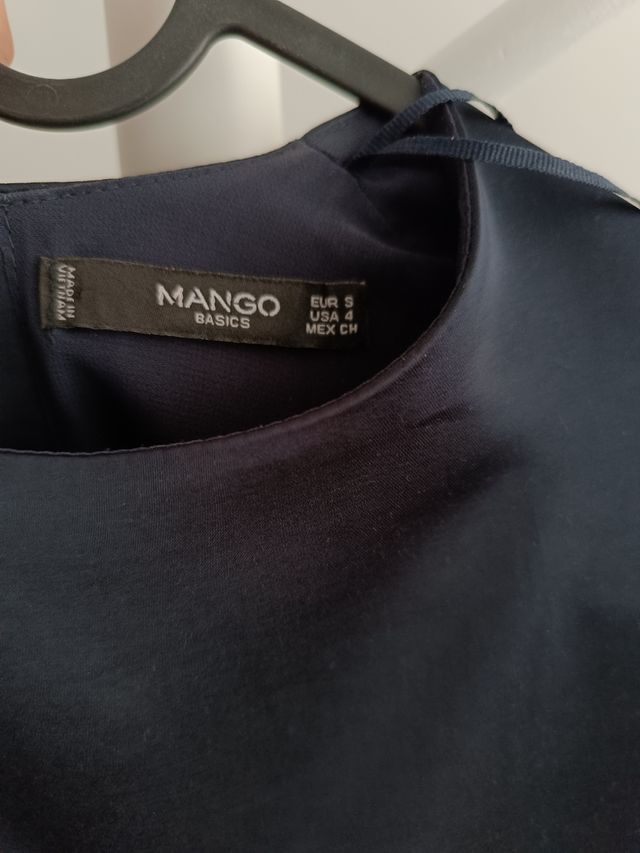Mango. Vestido fiesta azul. Como nuevo