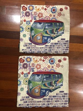 funda cojin furgoneta volswagen vintage
