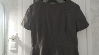 con junto de americana y vestido mujer