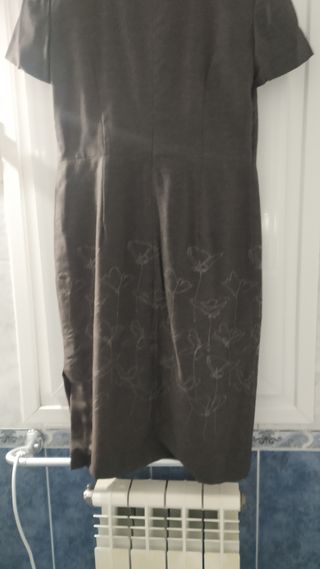 con junto de americana y vestido mujer