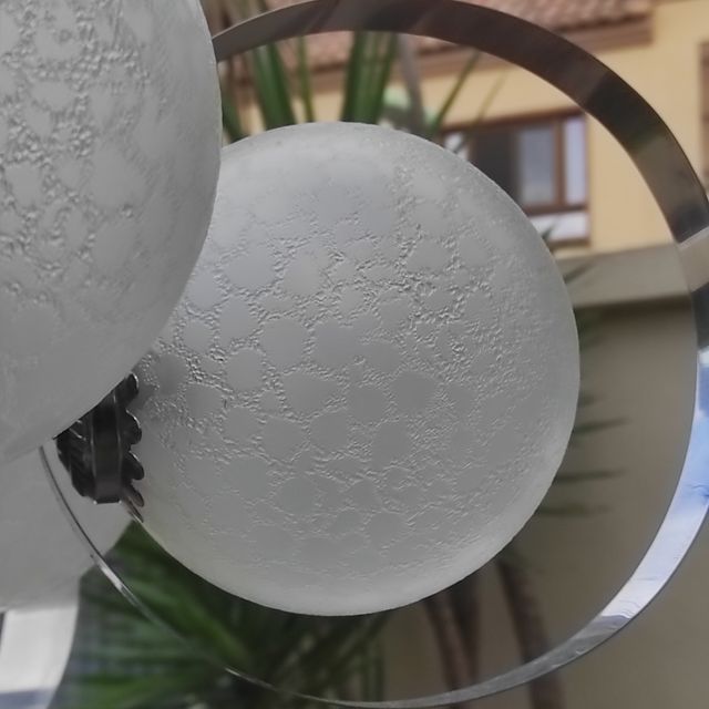 Lampara vintage retro con 6 globos