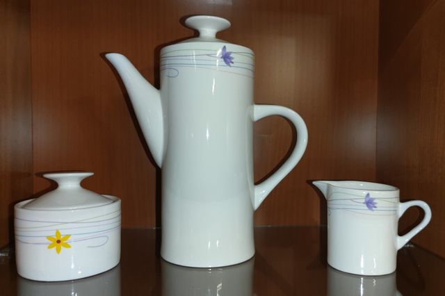 Juego de café de porcelana 6 servicios