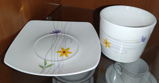 Juego de café de porcelana 6 servicios