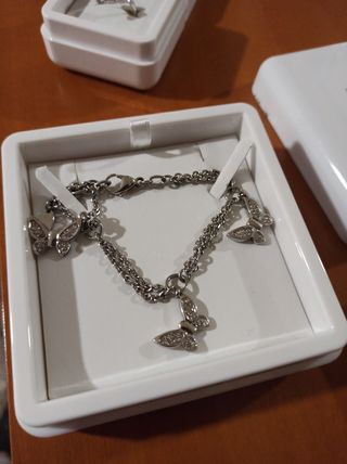 Conjunto joyería Lotus en acero