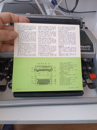 Maquina escribir Olivetti Lettera DL