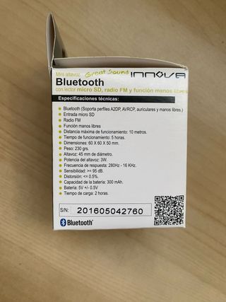 Mini altavoz Bluetooth