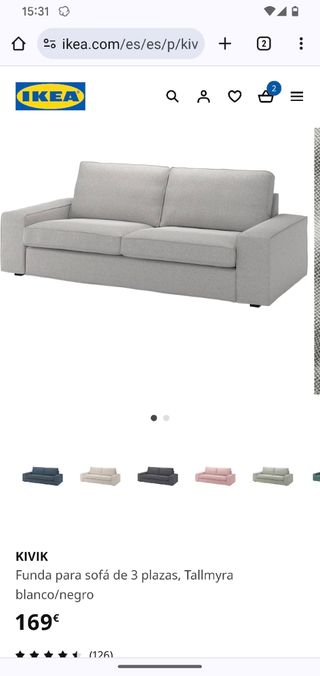 Funda sofá Ikea kivik