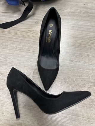 zapatos tacon negros