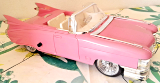 Vintage Orologio Sveglia Auto Cadillac Rosa 1959