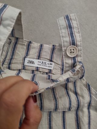 Salopette pantaloncino zara 9-12 mesi